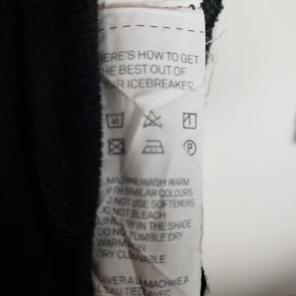 Icebreaker Merino BodyFit Basics 200 Black Wool Base Layer Womens Medium - Picture 8 of 8